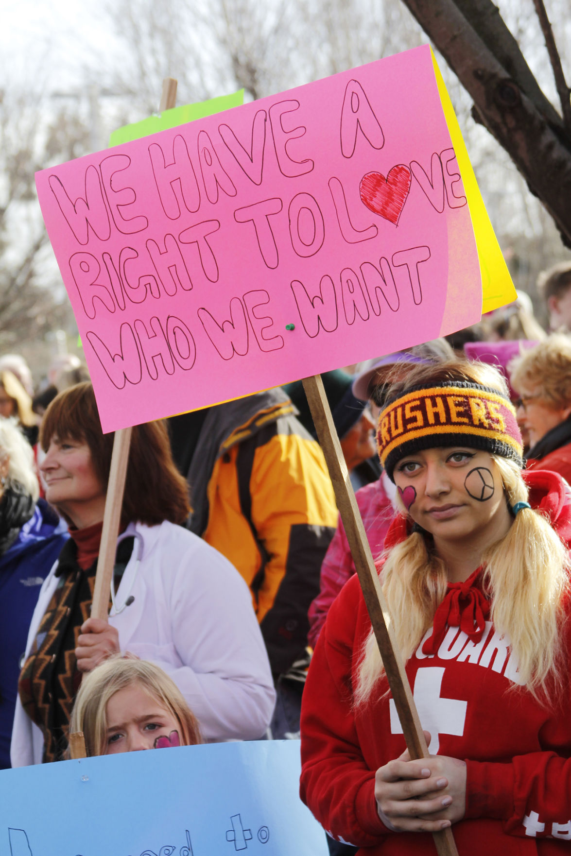 Signs seen at Women's March Napa Valley